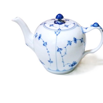 ロイヤルコペンハーゲンROYAL COPENHAGEN　ブルーフルーテッド　プレイン　ティーポットＬ【御結婚御祝・内祝・新築御祝・還暦御祝・御礼・寿・ギフト包装可能】