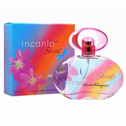 サルヴァトーレ フェラガモ インカントシャイン オードトワレ  100mL  |  Salvatore Ferragamo  香水（レディース） 美容グッズ コスメ化粧品 誕生日 クリスマス ホワイトデー 結婚記念日 ウエディングギフト 母の日 送別会 バレンタインデー 女性 彼女 妻奥さん 母お母さん 