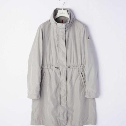 モンクレール MONCLER 1C70900 C0276 コート レディース アウター MALACHITE マラカイト ジャケット スプリングコート フード 91H フーテッド ジップアップ ライトグレー 3 4 5