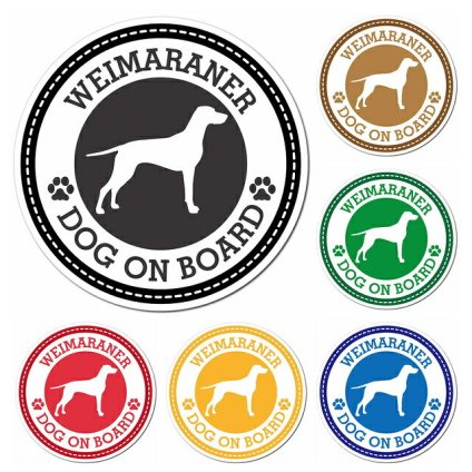 名入れ可 WEIMARANER ワイマラナー 全6色 肉球 カーサイン 車 マグネットステッカー 犬 マグネット 強力 直径13cm 丸型 ドラレコステッカー 安全対策 危険運転 煽り運転 アニマル 動物 犬種別 屋外 防水 屋内 肉球マーク
