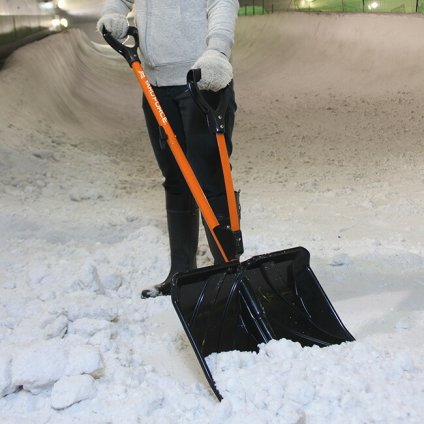 即納 YARD FORCE ヤードフォース スノースコップ[雪かき スコップ 雪 用 道具 女性 年輩 年配 おすすめ 除雪 雪かき用 便利グッズ 雪かきシャベル スノーシャベル]