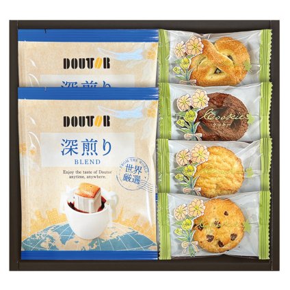 ドトールコーヒと4種類のクッキー詰合せ  ／インスタントコーヒー コーヒー 水・ソフトドリンク 飲料 お中元 御中元 ギフト 暑中 残暑 お盆 初盆 新盆 お供 御供 ギフト 2026 送料無料 ギフト プレゼント プチギフト 内祝い 快気祝い 出産祝い 結婚祝い 引出物 新築祝い お返し