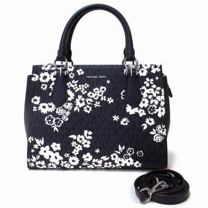 MICHAEL KORS アウトレット バッグ MARILYN サッチェル ミディアム MKシグネチャー ショルダーバッグ 花柄 35S6S6AS2Y ADMIRAL