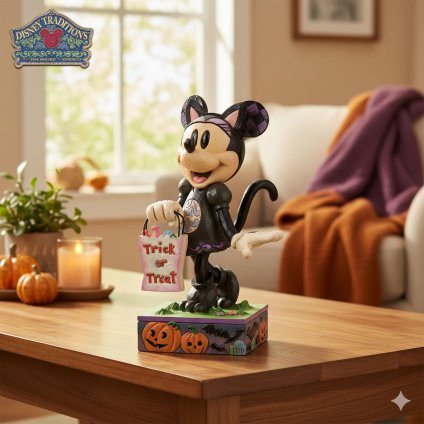 ミニー 黒猫 コスチューム 15.5cm ハロウィン | ディズニー トラディションズ ジムショア グッズ フィギュア 人形 置物 彫刻 Jim Shore 正規輸入品
