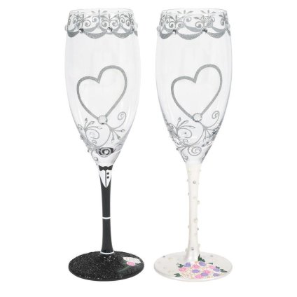 Lolita ワイングラス Mr. & Mrs. Toasting Set 21.9cm 新郎新婦の乾杯セット | かわいい おしゃれ ポップ モダン デザイン食器 アート ロリータ･ヤンシー 正規輸入品