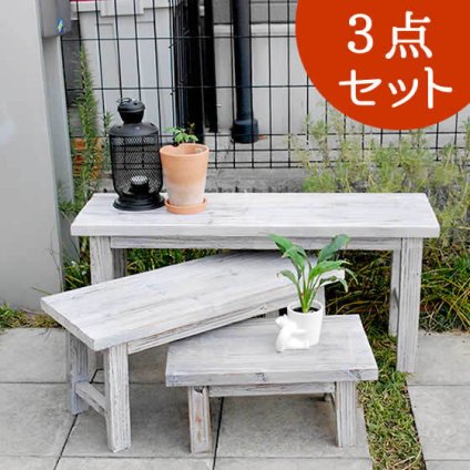 チェア 椅子 ホワイトスツール風花台 3点セット ロータイプ YT-406080SS 送料無料 収納 木製 北欧 キャスター ボックス 丸いす 丸イス