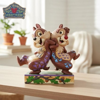 チップとデール 14cm | ディズニー トラディションズ ジムショア グッズ フィギュア 人形 置物 彫刻 Jim Shore 正規輸入品
