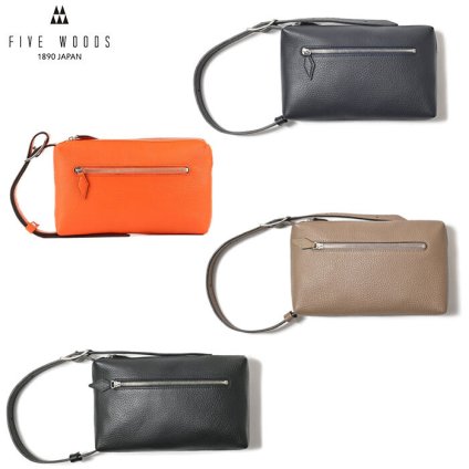 日本製 国産 ファイブウッズ FIVE WOODS クラッチバッグ PEBBLE ペブル 39293 ringo10 旅行 ギフト