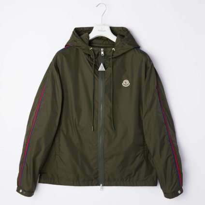 モンクレール MONCLER 1A00085 68352 ジャケット メンズ アウター HATTAB ナイロン ブルゾン フーテッド パイピング 撥水 833 ジップアップ カーキ 37319