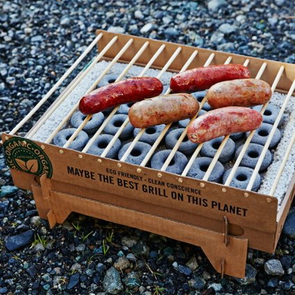 CASUSGRILL クラフトグリル CASUS[バーベキュー 網 一人用 バーベキューグリル 一人 キャンプ 使い捨て アウトドア グリル お一人様 簡易 コンロ 小型 コンパクト 持ち運び BBQ おひとり様グリル インスタントグリル] 即納