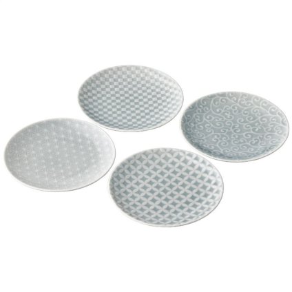 【ギフト対応無料】小田陶器 吉祥 小皿揃 (ODA02-4004A) ※送料無料(北海道・沖縄は除く)