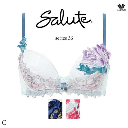 ワコール サルート BTJ736 36G ブラジャー 3/4カップワイヤー (リボンブラ) Cカップ