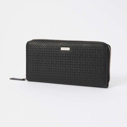 カルバンクライン Calvin Klein 31CK190002 長財布 ZIP AROIUND WALLET メンズ 財布 ロングウォレット レザー 無地 ブランド 革 ロゴ おしゃれ プレゼント ギフト 誕生日 シンプル お祝い 記念 ラウンドファスナー ブラック