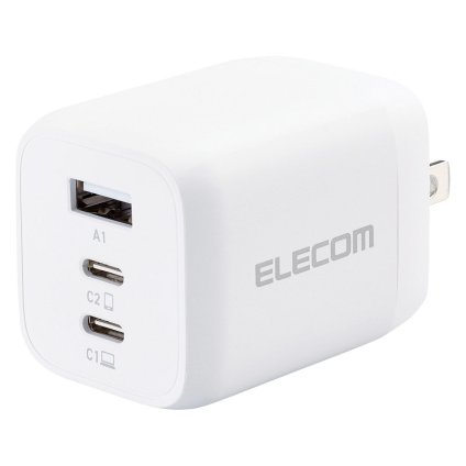 ELECOM AC&USB充電器65W ホワイト  ／充電器 電池 家電 敬老の日 プレゼント ギフト お彼岸 お供え 秋 2026 送料無料 ギフト プレゼント プチギフト 内祝い 快気祝い 出産祝い 結婚祝い 引出物 新築祝い お返し