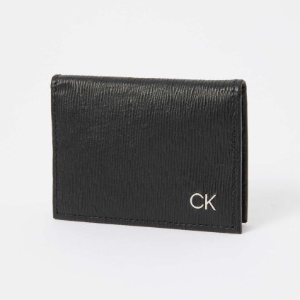 カルバンクライン Calvin Klein 31CK200002 カードケース CARD CASE メンズ ミニ財布 CK 名刺入れ 2つ折り ビジネス シンプル 本革 シーケー レザー プレゼント お祝い 記念 通勤 通学 コンパクトウォレット ギフト 誕生日 ブラック