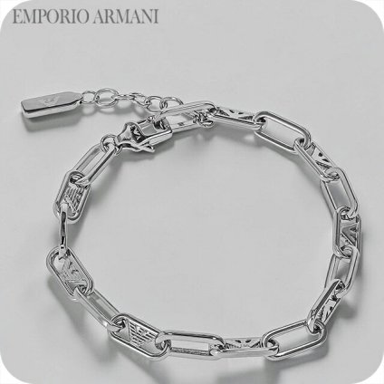 エンポリオ・アルマーニ ブレスレット メンズ レディース ブランド EMPORIO ARMANI China EGS3249040 シルバー アクセサリー
