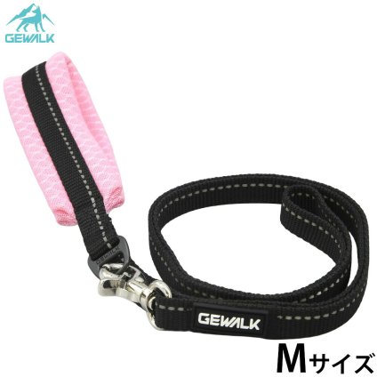 ジウォーク GEWALK ソフトメッシュ ライトリーシュ エコ ハーネス M ライトピンク