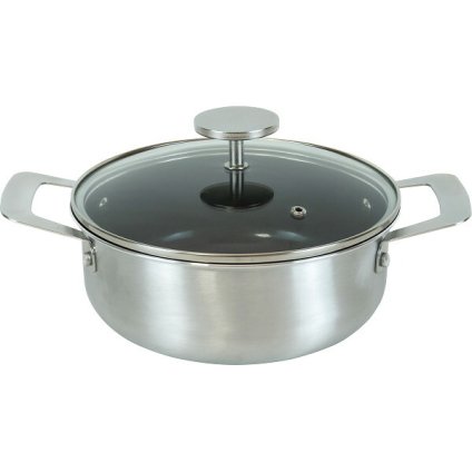 【直送】グレイス ＩＨ対応 セラミック加工 両手鍋 ２０ｃｍ [26-0287-084] ＭＢ－３６３９ ガラス蓋付き セラミックコーティング 焦げ付きにくい ガス火対応 ギフト プレゼント 贈り物 おしゃれ