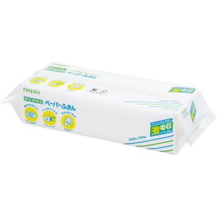 【直送】ネピア 激吸収ペーパーフキン [26-0583-040] ソフトパック 150組 300枚入り 31020 ペーパーふきん 水切り ふきん キッチン用品 景品 粗品 ギフト