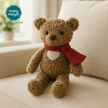 メリーマイヤー パティ トゥインクル テディ 18.5cm テディベア クマ | ぬいぐるみ ナチュラルカラー 動物 どうぶつ ファーストトイ ベビー 赤ちゃん こども Mary Meyer Putty 正規輸入品