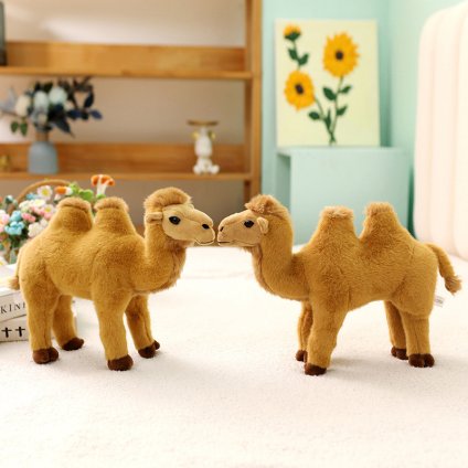 30cm リアル ラクダ ぬいぐるみ かわいい 動物 マスコット ふわふわ手触り 仿真 キャメル インテリア 飾り 玩具 癒し プレゼント ギフト