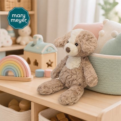 Mary Meyer メリーマイヤー パティ ナーサリー ハウンド[犬 ぬいぐるみ ブランド ベビー 赤ちゃん ファーストトイ おしゃれ かわいい 犬のぬいぐるみ プレゼント ギフト 出産祝い 男の子 女の子 ボア ふわふわ 0歳 1歳] 即納