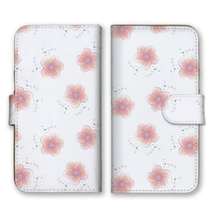 ＼全機種対応／ スマホケース 手帳型 スマホカバー 手帳タイプ スマートフォン ケース カバー 花柄 花 春 植物 パステル ボタニカル かわいい おしゃれ カードホルダー付き カード収納 合皮 合成レザー