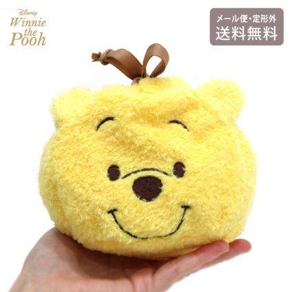  プーさん まんまる巾着 187550-23 定形外 送料無料 巾着 ポーチ 小物入れ