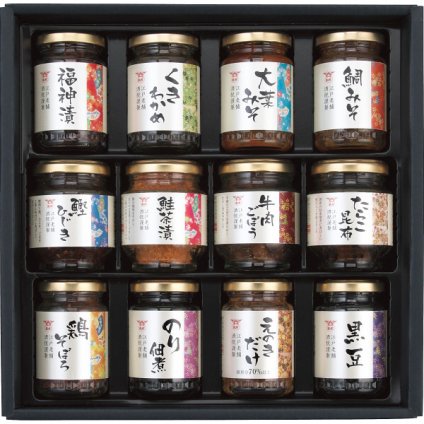 酒悦 山海探幸 [26-0459-128] KZ-50 佃煮 瓶詰 詰め合わせ 福神漬 鯛みそ 大葉みそ 鮭茶漬 鶏そぼろ のり佃煮 ご飯のお供 おつまみ お中元 お歳暮 ギフト 内祝い お返し 贈り物 プレゼント グルメ 常温 保存