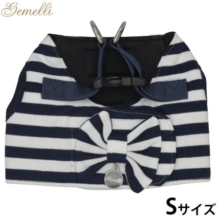 ジェメリ Gemelli ナチュラルボーダーハーネス S ネイビー