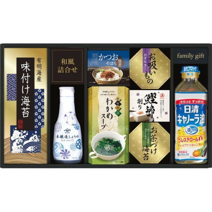 ヤマサ鮮度卓上しょうゆ＆和風詰合せ [26-7634-103] CHF-40S しょうゆ 調味料 味付け海苔 かつおそぼろ 佃煮 スープ お茶漬け 詰め合わせ セット ギフト 出産内祝い 結婚内祝い お返し 内祝い