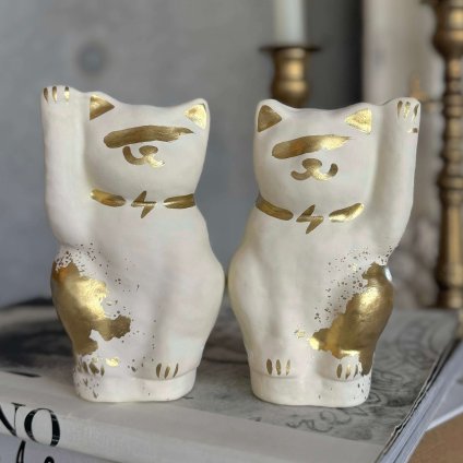 招き猫『サンダー』セット 置物 ギフト プレゼント 日本製 開店祝い
