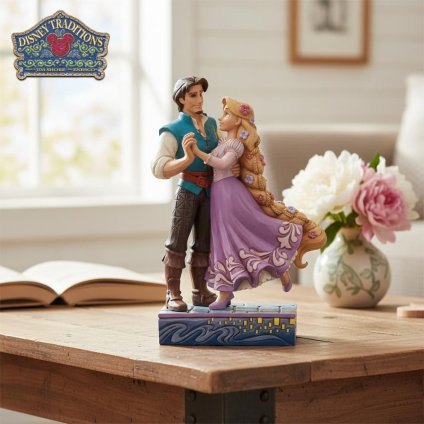 ラプンツェル&フリン ラブ 20cm 塔の上のラプンツェル | ディズニー トラディションズ ジムショア グッズ フィギュア 人形 置物 彫刻 Jim Shore 正規輸入品