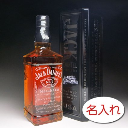 【名入れ お酒 彫刻 × ジャック ダニエル ブラック 正規・700ml / オリジナルラベル / メーカーメタル箱】かっこいいメタル缶 Jack Daniel's BLACK LABEL old No.7 Whiskey 名入り ボトル プレゼント ラベル レリーフ 名前入り ウイスキー オリジナル ギフト 刻印
