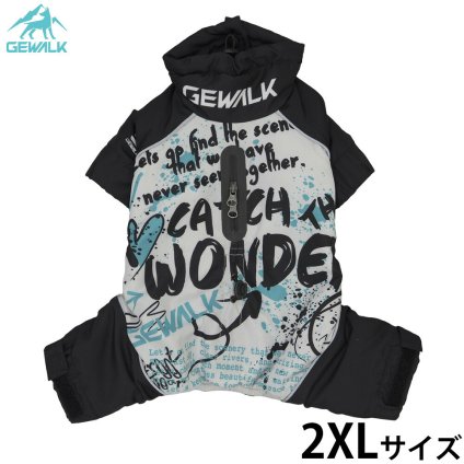 ジウォーク GEWALK ストリート ドリズル サーマル オーバーオール 犬服 2XL ホワイト