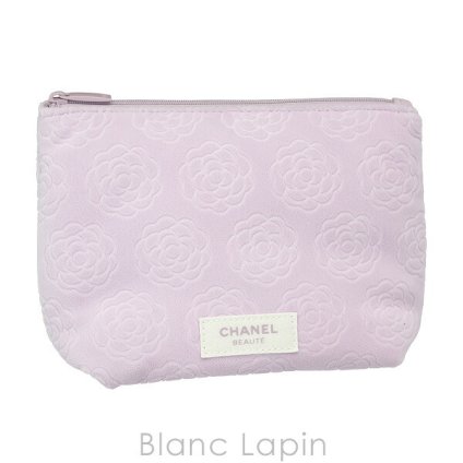 【ノベルティ】 シャネル CHANEL カメリアコスメポーチ #パープル