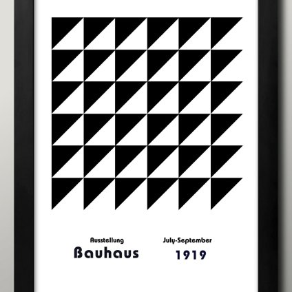 日本製 バウハウス BAUHAUS ミッドセンチュリー A3 サイズ ポスター アート おしゃれ 絵画 インテリア 北欧 イラスト マット紙 艶消し アートパネル 額 フレーム デザイン 壁掛け ギフト 新築祝い ディスプレイ  速達 送料無料