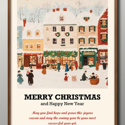 日本製 メリー クリスマス Xmas Christmas サンタクロース ビンテージイラスト A3 サイズ ポスター アート おしゃれ 絵画 インテリア 北欧 イラスト マット紙 艶消し アートパネル 額 フレーム デザイン 壁掛け ギフト 新築祝い ディスプレイ  速達 送料無料