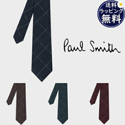 【無料ラッピング】 ポールスミス Paul Smith ネクタイ レイヤードチェック タイ 日本製 シルク100% メンズ ブランド 正規品 新品 ギフト プレゼント 人気 おすすめ 誕生日 記念日 クリスマス 送料無料 psm522198