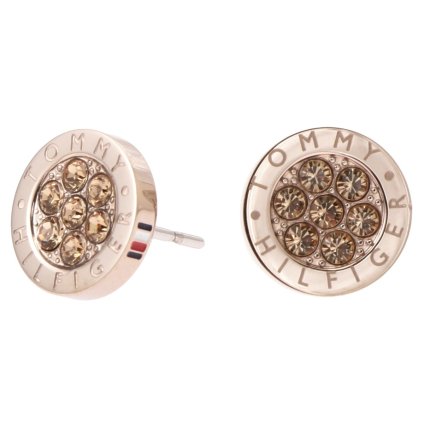 トミーヒルフィガー Tommy Hilfiger ピアス 2780567 apth00032l CRYSTAL FAMILY ロゴ クリスタル スタッドピアス レディース アクセサリー ローズゴールド