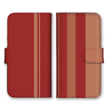 ＼全機種対応／ スマホケース 手帳型 スマホカバー 手帳タイプ スマートフォン ケース カバー ストライプ レッド ベージュ オレンジ かわいい おしゃれ かっこいい カードホルダー付き カード収納 合皮 合成レザー