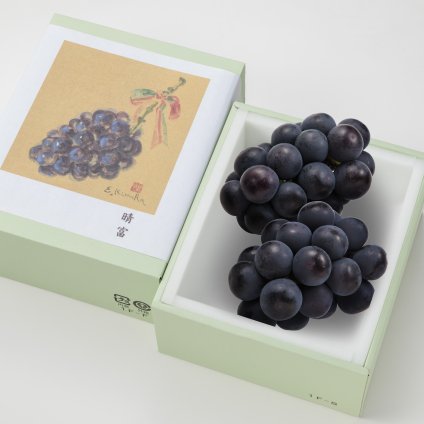 オーロラブラック 2房（約1kg）【送料無料】_GM232-210__フルーツ/果物/お中元/敬老の日