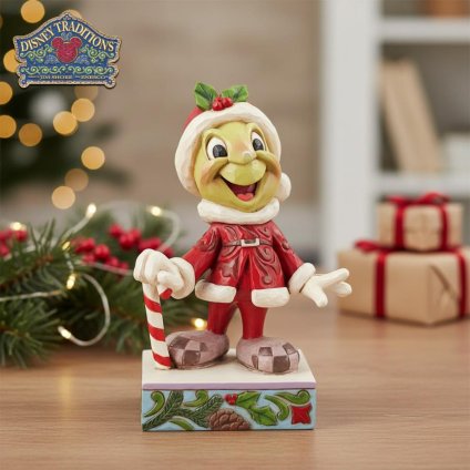 ジミニー クリケット サンタクロース 11.1cm クリスマス ピノキオ | ディズニー トラディションズ ジムショア グッズ フィギュア 人形 置物 彫刻 Jim Shore 正規輸入品