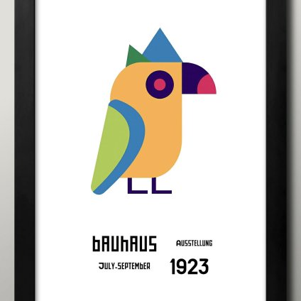 日本製 バウハウス BAUHAUS ミッドセンチュリー A3 サイズ ポスター アート おしゃれ 絵画 インテリア 北欧 イラスト マット紙 艶消し アートパネル 額 フレーム デザイン 壁掛け ギフト 新築祝い ディスプレイ  速達 送料無料