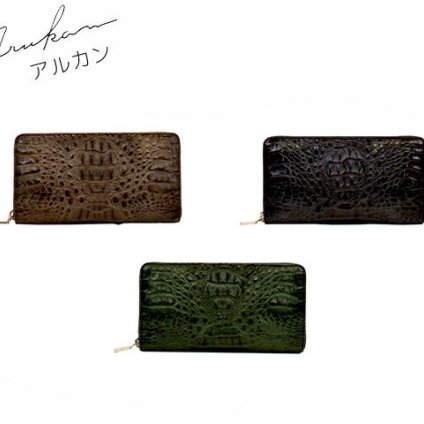 アルカン ARUKAN arukan タカヤ カイマンワニ ラウンドファスナー長財布 1523-627 takaya04