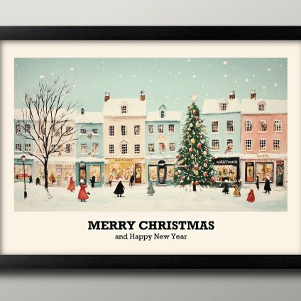 日本製 メリー クリスマス Xmas Christmas サンタクロース ビンテージイラスト A3 サイズ ポスター アート おしゃれ 絵画 インテリア 北欧 イラスト マット紙 艶消し アートパネル 額 フレーム デザイン 壁掛け ギフト 新築祝い ディスプレイ  速達 送料無料