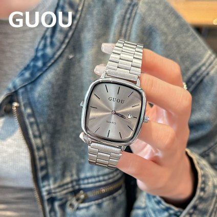 腕時計 レディース GUOU 学生 生活防水 アナログ プレゼント おしゃれ オシャレ 時計 レディース腕時計 女性用 防水 バンド 革ベルト 日本製 ムーブメント レディースウォッチ クォーツ 可愛い 6066
