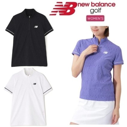 ニューバランス ゴルフ レディース リフレクト・オーバーラップロゴ柄 ハーフジップ モックネック プルオーバー New Balance Golf 012-6166502 2026年春夏モデル お誕生日祝い お祝い 記念品 30代 40代 50代 60代 母の日 お母さん 還暦祝い 敬老の日 彼女 人気プレゼント プレゼント