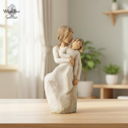 ウィローツリー彫像 MotherDaughter - 母娘 15cm 2人組 親子 | おしゃれ 置物 彫刻 人形 インテリア スーザン･ローディ 正規輸入品
