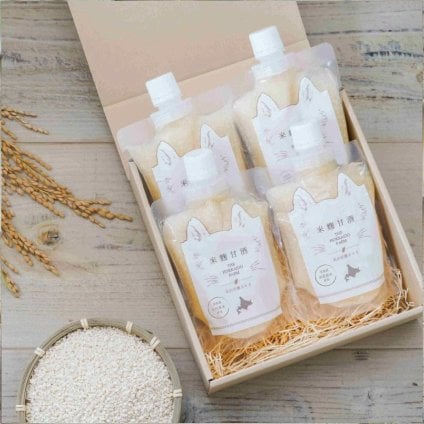  ～農家が作った米麹甘酒～ 北の甘酒スマリのパウチ４個入お中元 お歳暮 敬老の日 還暦 ギフト お祝い 御祝い プレゼント 冬ギフト 甘酒